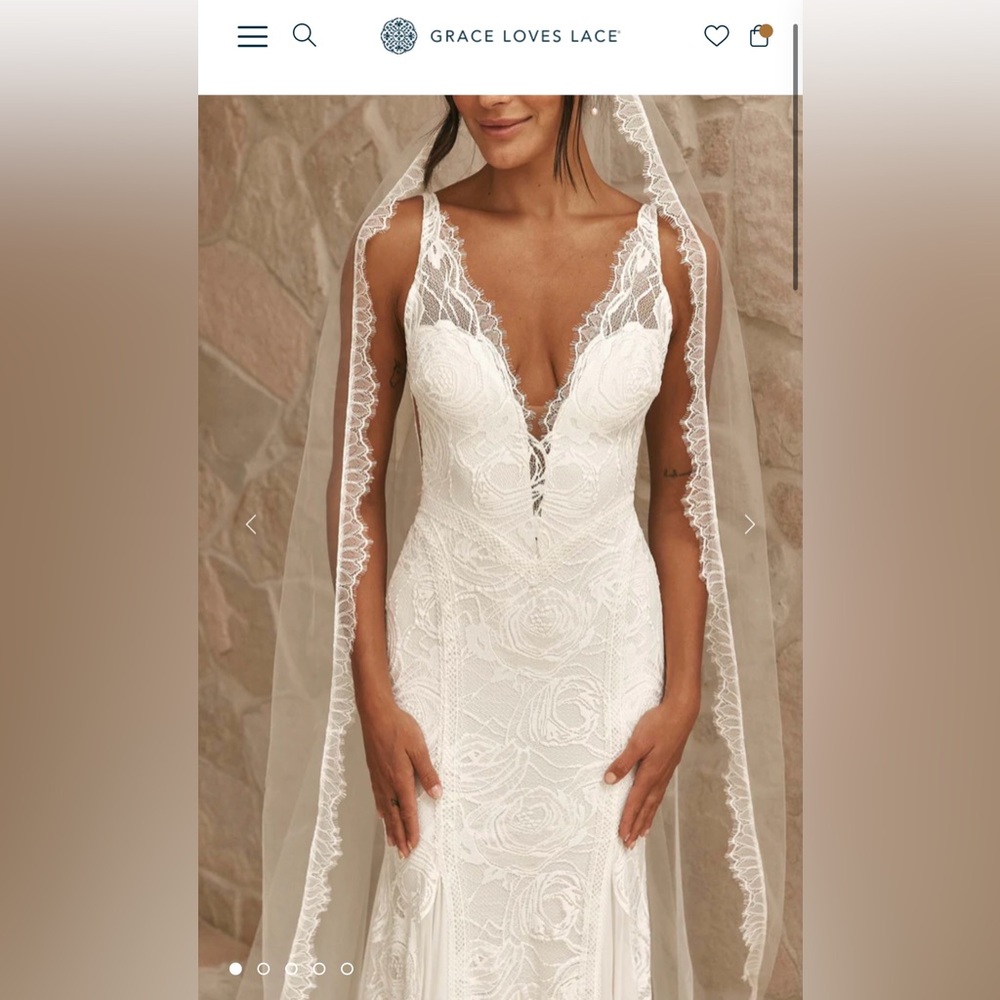 Grace Loves Lace Lumi Veil Ivory